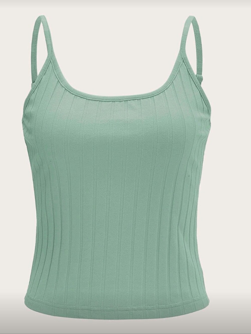 Light Green Ribbed Tank💚
